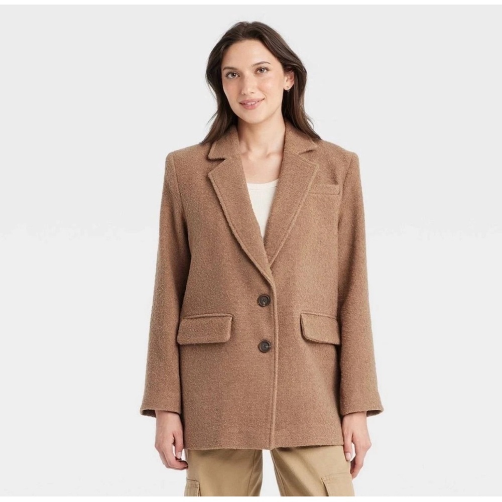 Universal Threads Tan Women's oversized Blazer Jacket‎ Heavy lined